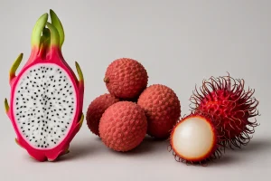 Dragon Fruit, Lychee & Rambutan